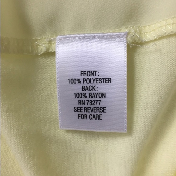 Elle Lemon Yellow Sleeveless Blouse Size XS - Picture 7 of 8